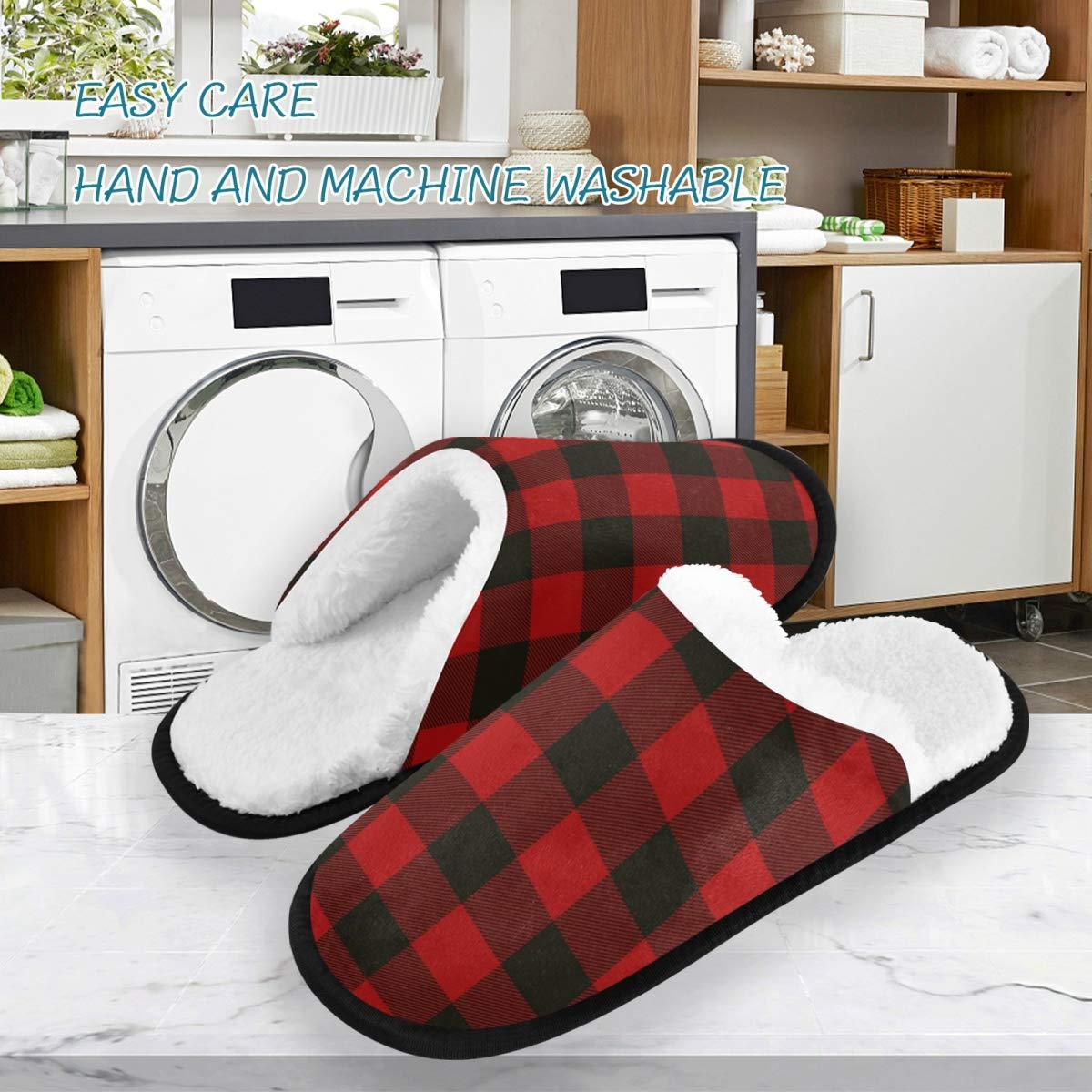 ALAZA Abstract Octopus Non-Slip House Slippers for Men & Women - Cozy Indoor/Outdoor Home, Hotel, Spa, Bedroom & Travel Comfort Shoes