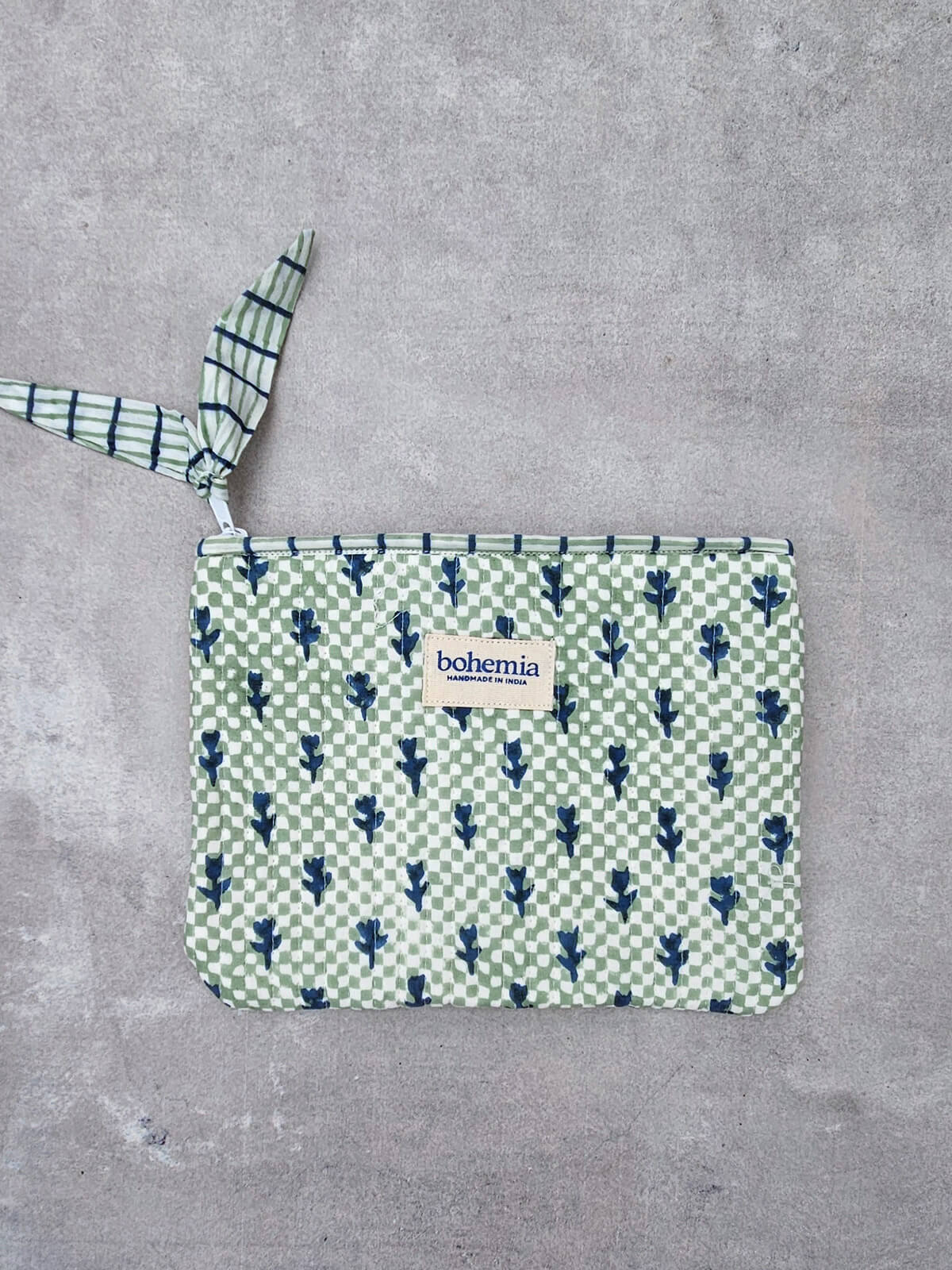 Stylish Tulip Check Zip Pouch - Large Size Fashion Wallet for Women | Perfect for Travel, Work & Daily Essentials Organization