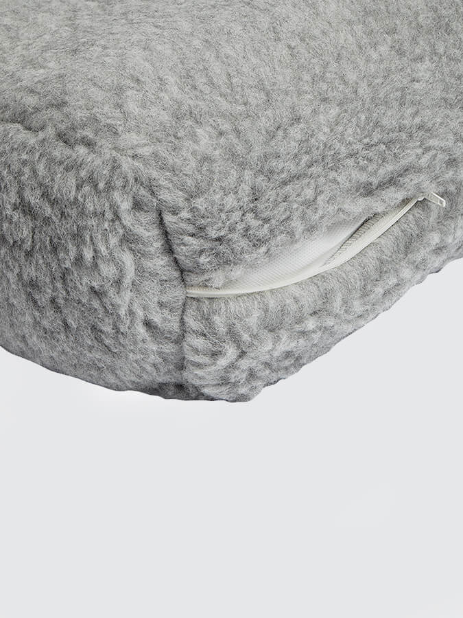 Manduka Wool Rectangular Meditation Bolster Cushion - Premium Yoga & Meditation Support for Home, Studio & Office - Eco-Friendly Comfort for Relaxation & Mindfulness Practice