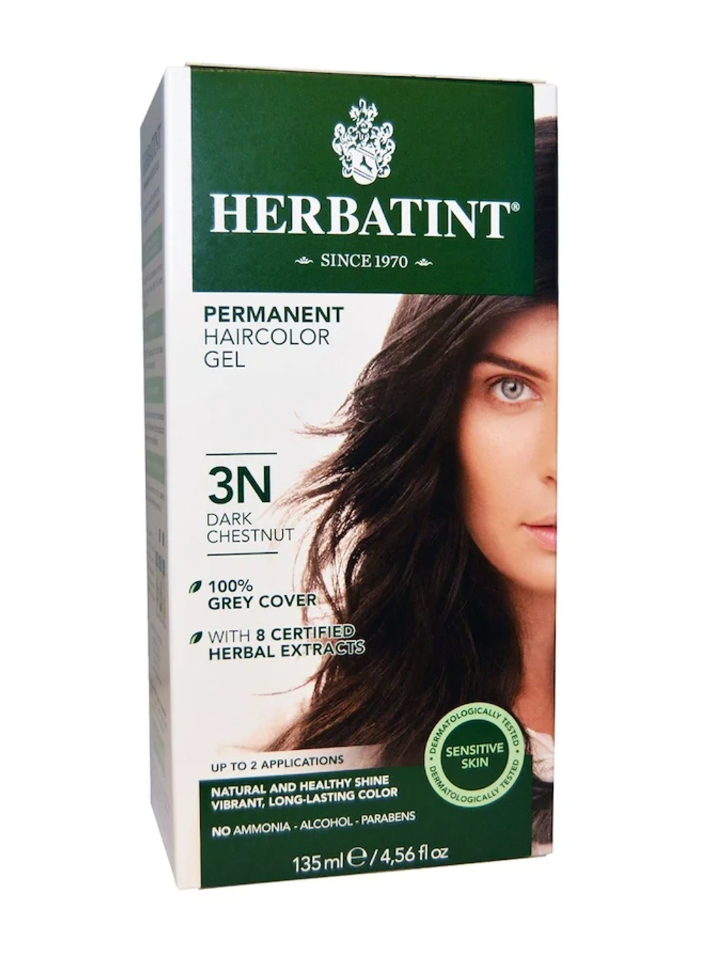 3N Dark Chestnut Hair Color Gel - Permanent Hair Dye for Natural-Looking Brunette Shades | At-Home Hair Coloring for Women & Men | Salon-Quality Results for Vibrant, Long-Lasting Color (Ideal for Covering Grays & Touch-Ups)