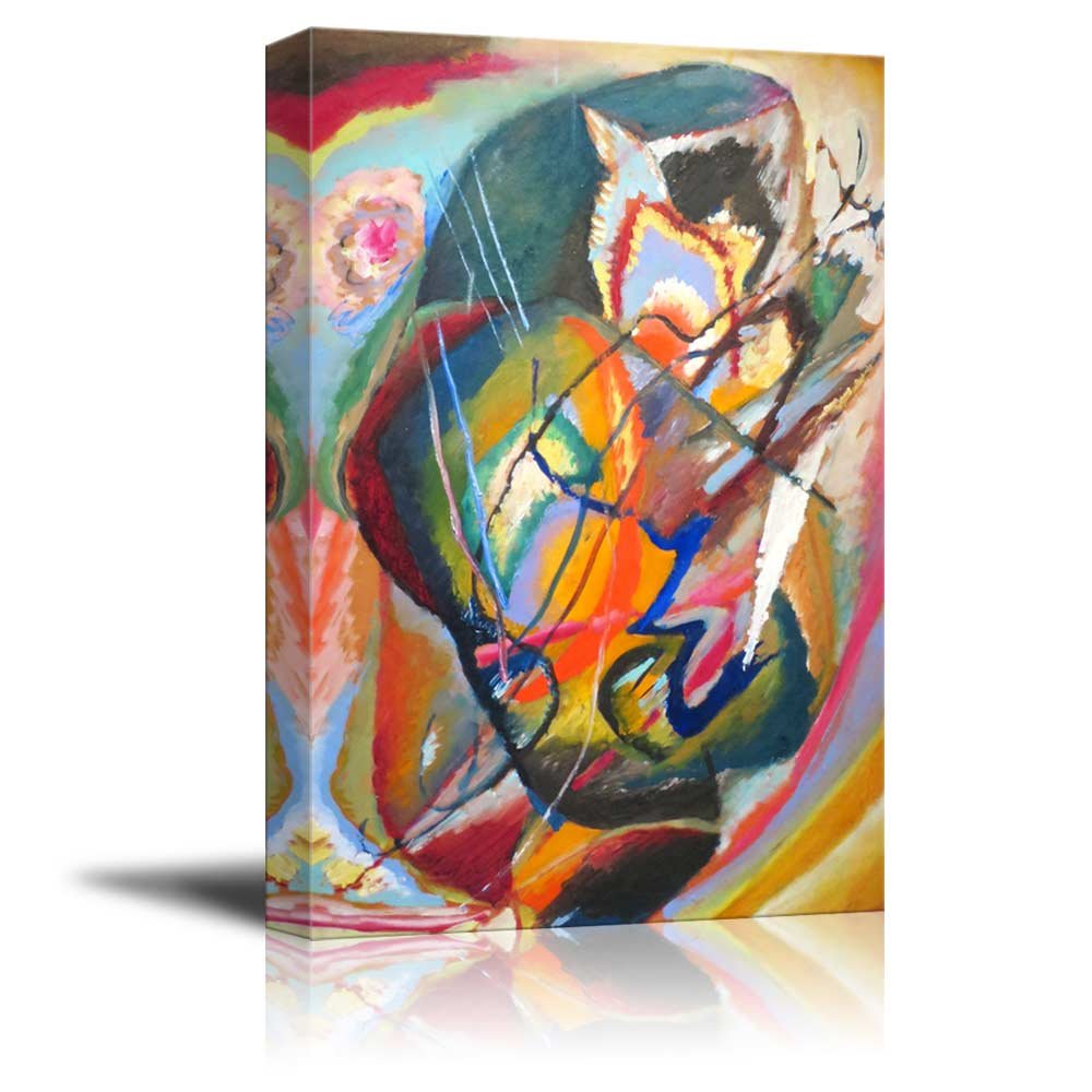 Wall26 - Wassily Kandinsky Improvisation III Canvas Wall Art Print - 32x48 Inches - Modern Abstract Painting for Living Room, Bedroom & Office Decor