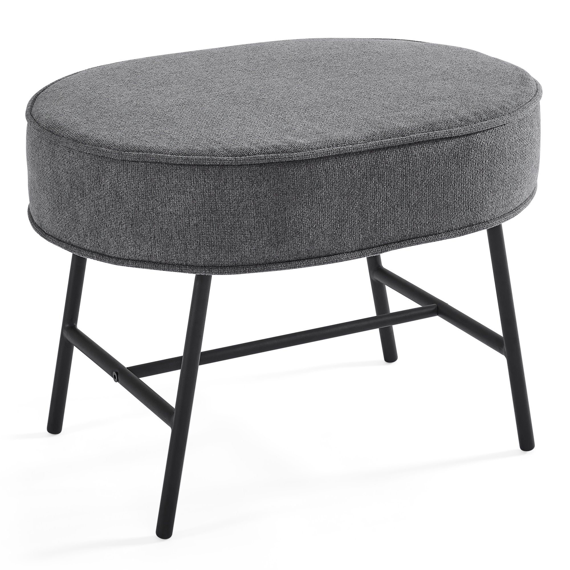 Ella Ottoman with LiveSmart Evolve Fabric - Modern Storage Footrest for Living Room, Bedroom & Office - Soft & Durable Upholstered Stool with Hidden Storage Compartment - Perfect for Small Spaces & Home Decor