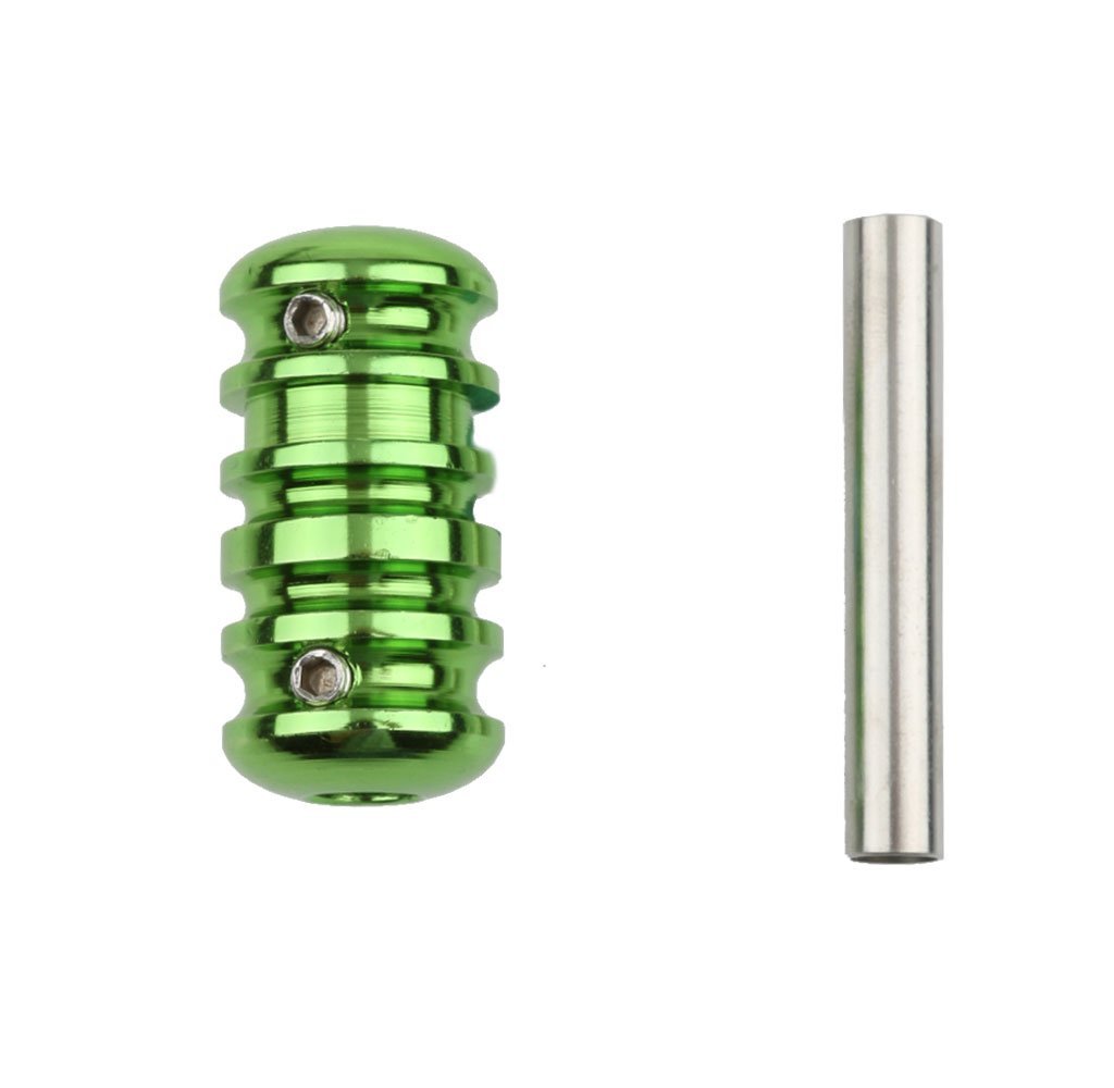 Orionz Tattooz Aluminum Alloy Tattoo Machine Grip Tube - Anti-Slip Gun Handle Stem for Professional Tattoo Artists (Green) | Perfect for Fine Line, Shading & Color Packing Work