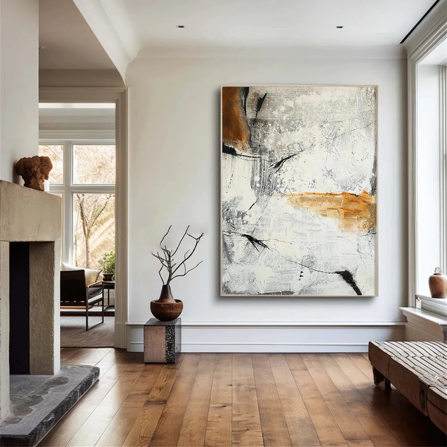 Abstract Painting #AB 181 - Modern Wall Art for Home & Office Decor - Perfect for Living Room, Bedroom or Workspace