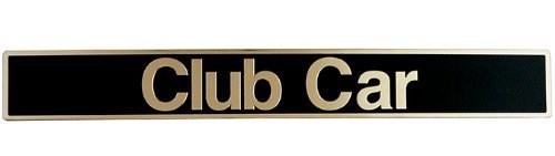 Premium Club Car Precedent Golf Cart Name Plate Emblem - Black & Gold Replacement Parts & Accessories | Perfect for Customization & Personalization | Golf Cart Restoration & Upgrades