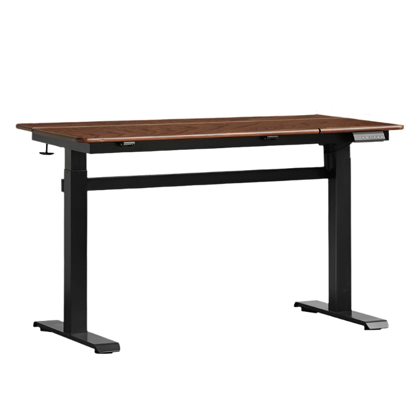55.1x25.6x28.3-45.3 inch / 140x65x72-115 cm / walnut color / oak lifting table