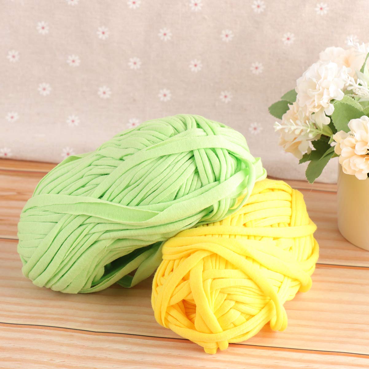 EXCEART 6-Pack Soft Baby Cotton Yarn for Knitting & Crochet - Premium Milk Cotton Wool Blend, Hand-Knitted Cashmere Style Yarn with Jumbo Crochet Hooks - Perfect for DIY Baby Blankets, Scarves, and Handmade Crafts