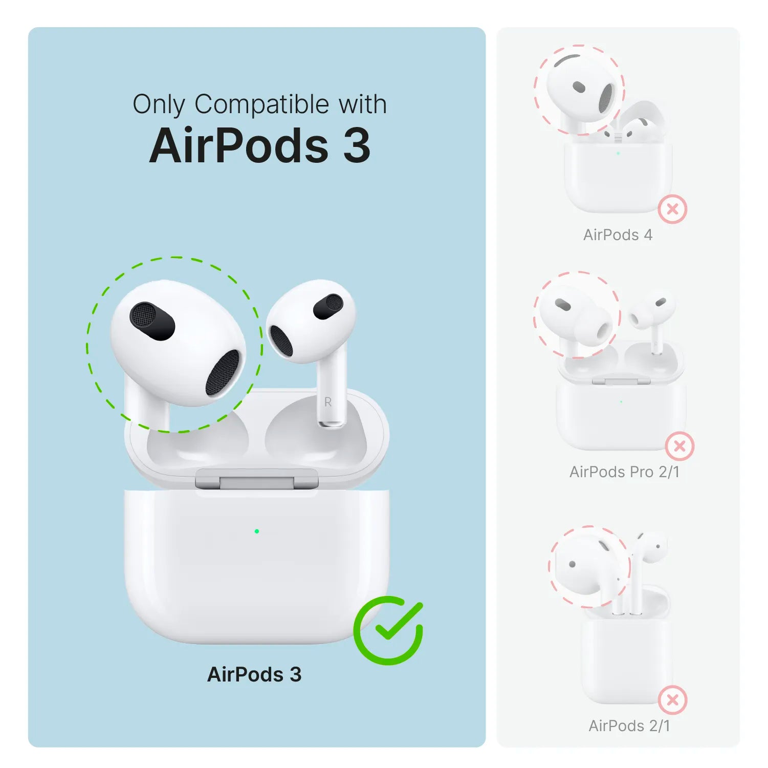 Apple AirPods (3rd Generation) with 330ft Waterproof Protective Case & Carabiner Clip - Wireless Earbuds for Running, Gym, Travel & Outdoor Activities
