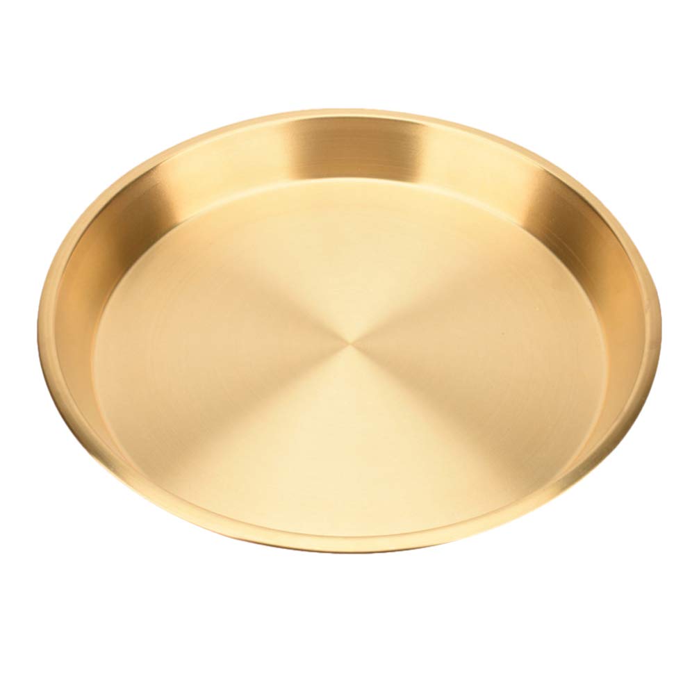 PRETYZOOM Copper Serving Tray - Elegant Food Plate for Fruits, Snacks, Desserts | Stylish Kitchen Tableware & Storage Container for Dining, Parties, and Home Decor