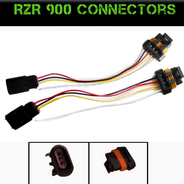SLK-Lights PREMIUM RED Razor RZR LED Headlight Halo Turn Signal Kit - Street Legal for 2015-2021 Models - Red Dual Color SwitchBack Halo White/Amber - Perfect for Off-Roading, Night Driving & Custom UTV Upgrades