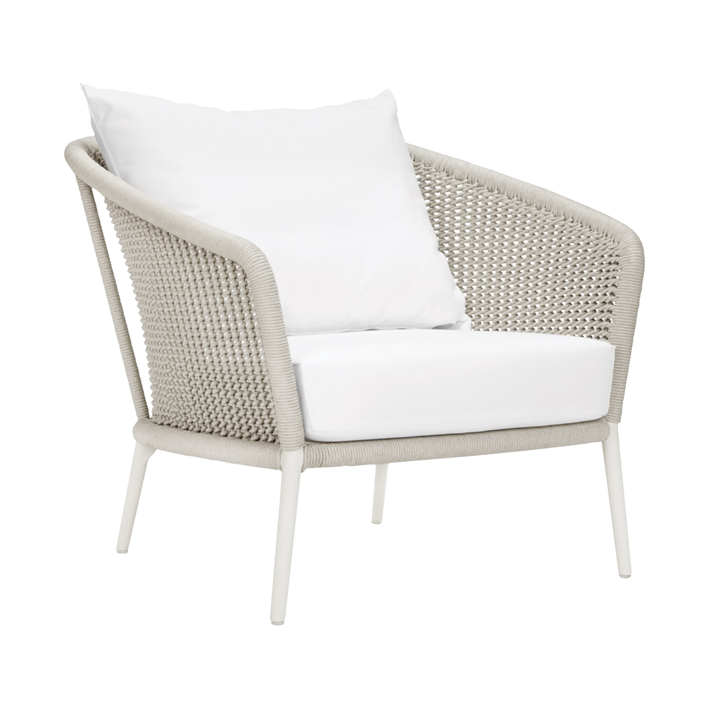 Modern Knot Lounge Chair - Handwoven Rattan Accent Chair for Living Room, Bedroom, or Patio - Perfect for Relaxing, Reading, and Lounging