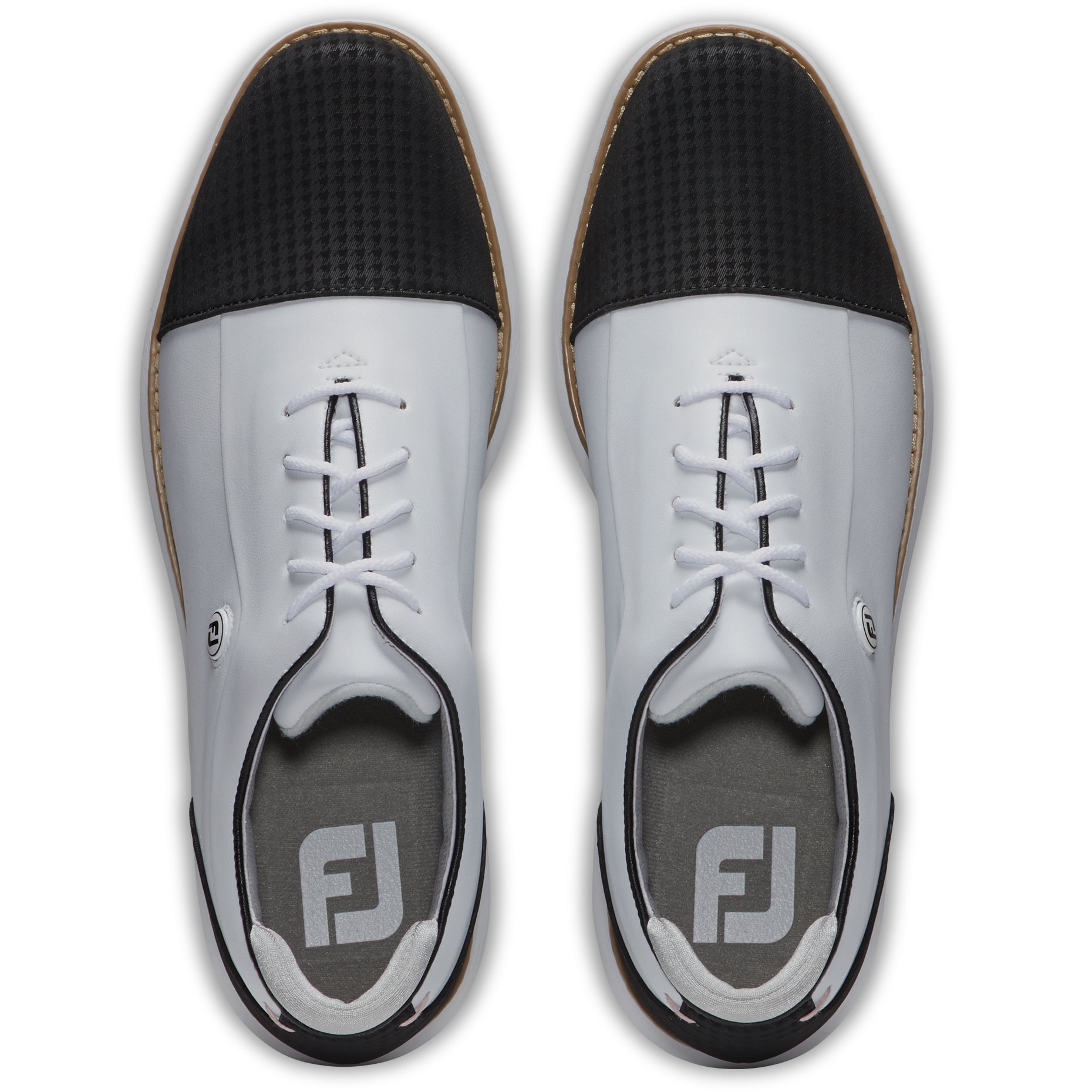 FootJoy Traditions Cap Toe Women's Golf Shoes - Comfortable & Stylish Spiked Golf Shoes for Women - Perfect for Golf Course, Driving Range & Outdoor Sports