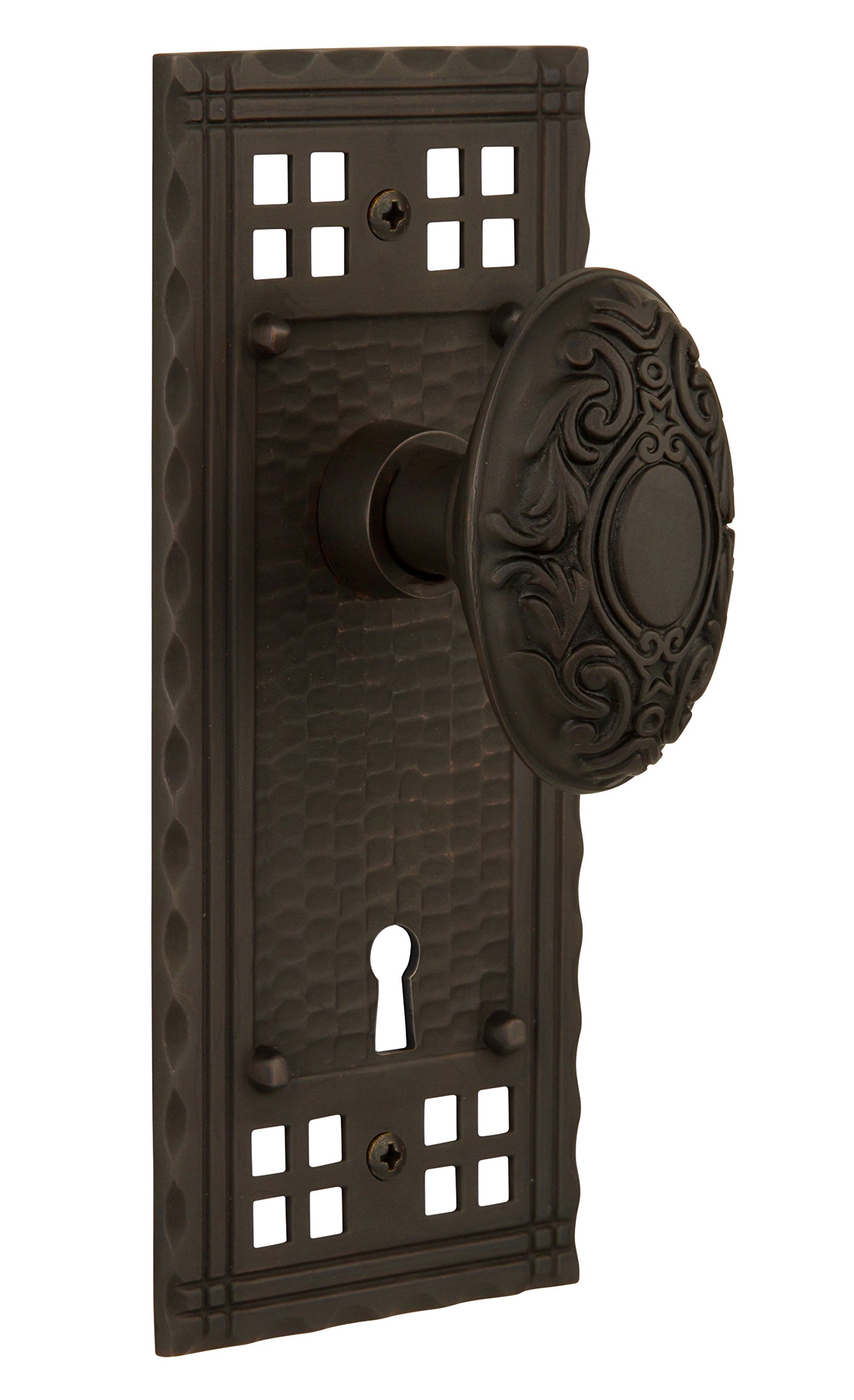 Vintage Victorian Keyhole Knob - 2.375