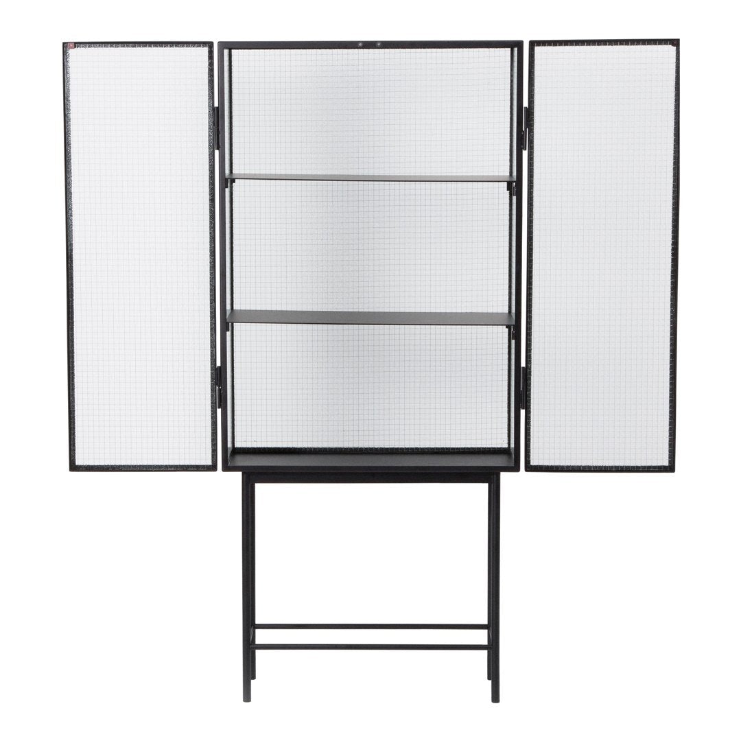 Ferm Living Haze Glass Showcase - Modern Display Cabinet for Home Decor & Collectibles - Perfect for Living Room, Bedroom, or Office Storage