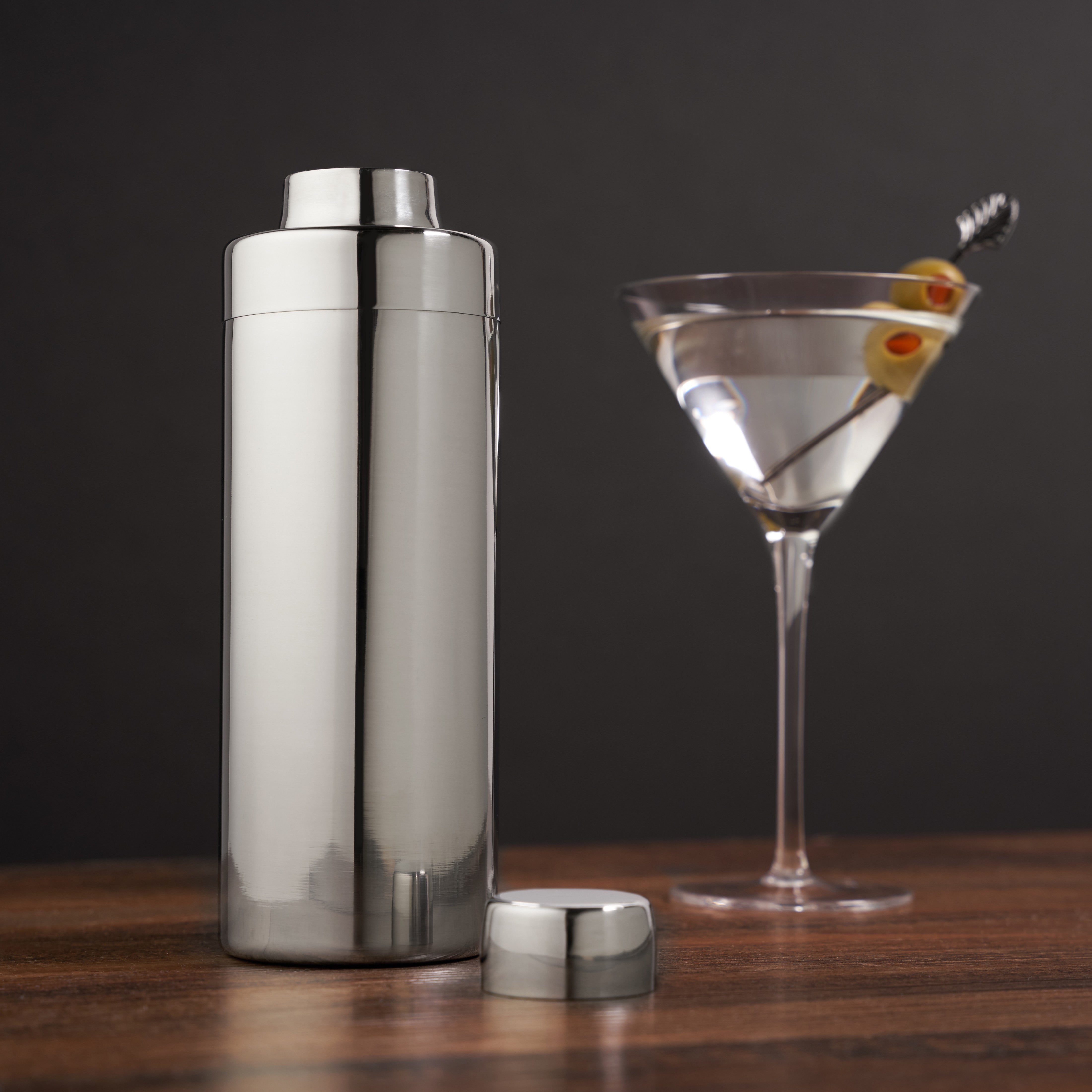 Premium Stainless Steel Harrison Element Cocktail Shaker Set - Bar Quality Mixing Tool for Martinis, Margaritas & More - Perfect for Home Bars, Parties & Professional Bartenders