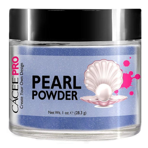 Cacee Pearl Powder Nail Art Kit - #7 Steel Blue Nail Dip Powder for Professional Salon & DIY Manicure at Home | Long Lasting & Shimmering Nail Enhancement