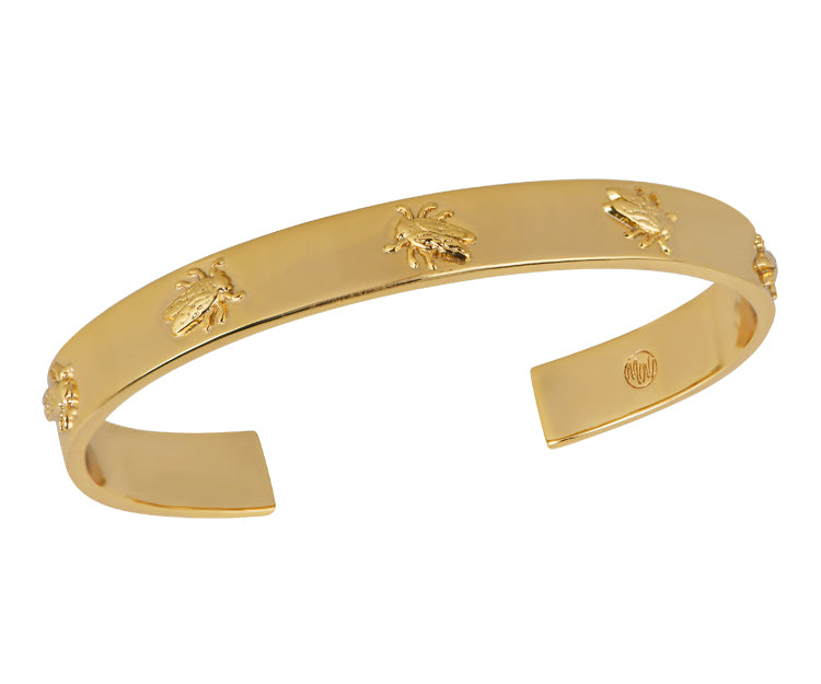 Goldbug Collection Bug Parade Cuff - Stylish Insect-Themed Bracelet for Women | Fashion Jewelry Gift for Her | Perfect for Parties, Date Nights & Everyday Wear