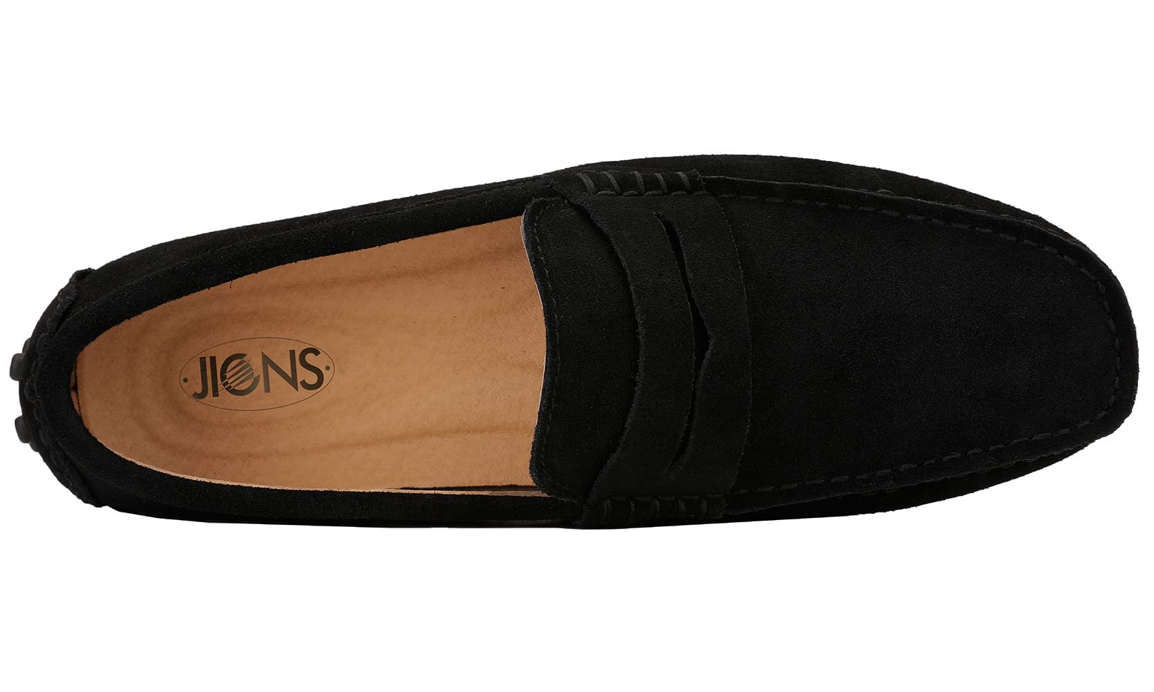 **JIONS Men's Penny Loafers - Suede Slip-On Driving Moccasins for Casual & Dress Wear - Perfect for Boating, Office & Everyday Comfort**