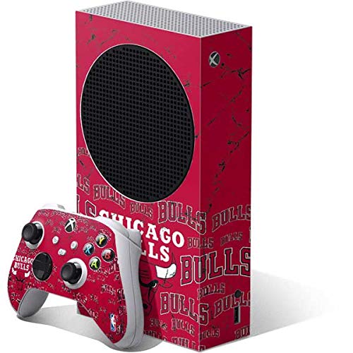 Officially Licensed Chicago Bulls Blast Design Gaming Skin Decal for Xbox Series S Bundle - Perfect for Gamers & NBA Fans