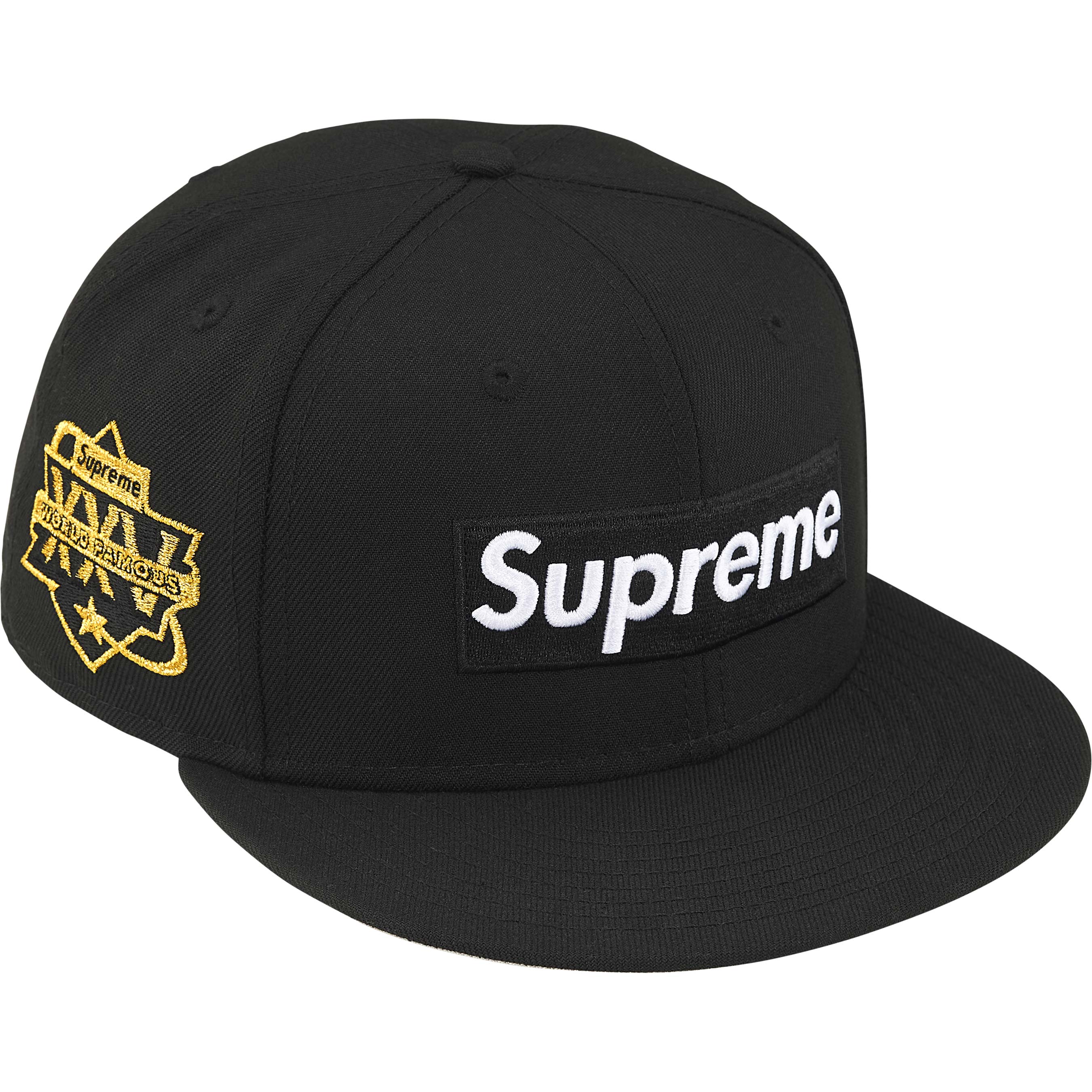Supreme Championship Box Logo New Era Black Snapback Hat - Stylish Streetwear for Men & Women | Perfect for Casual Outfits, Hip-Hop Fashion, and Urban Street Style