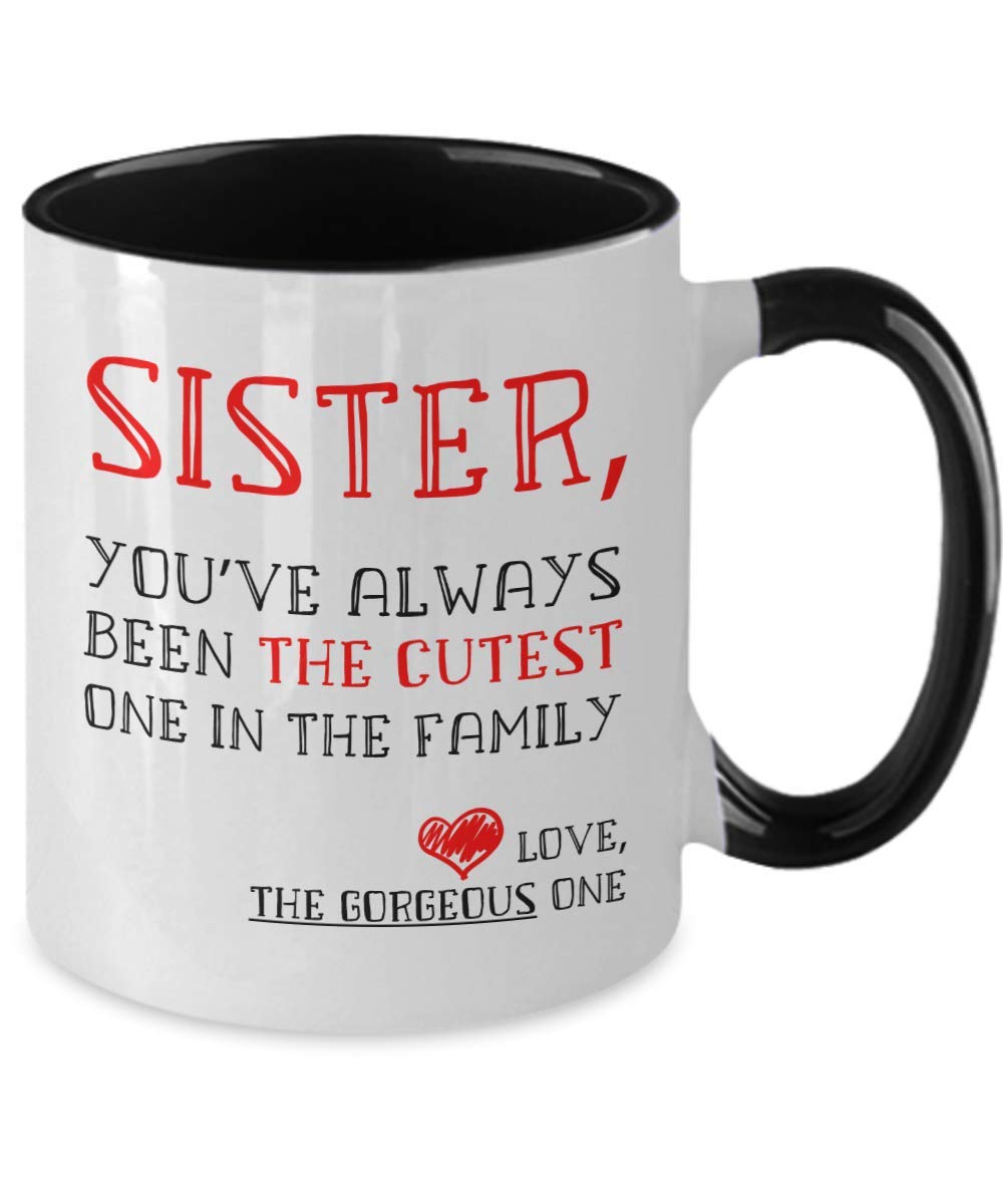 Best Sister Gifts - Cute & Heartwarming Sisterly Mugs for Birthday, Christmas & Special Occasions - Perfect Present for Sisters, Twins & Best Friends - Ideal for Coffee, Tea & Hot Chocolate at Home or Office