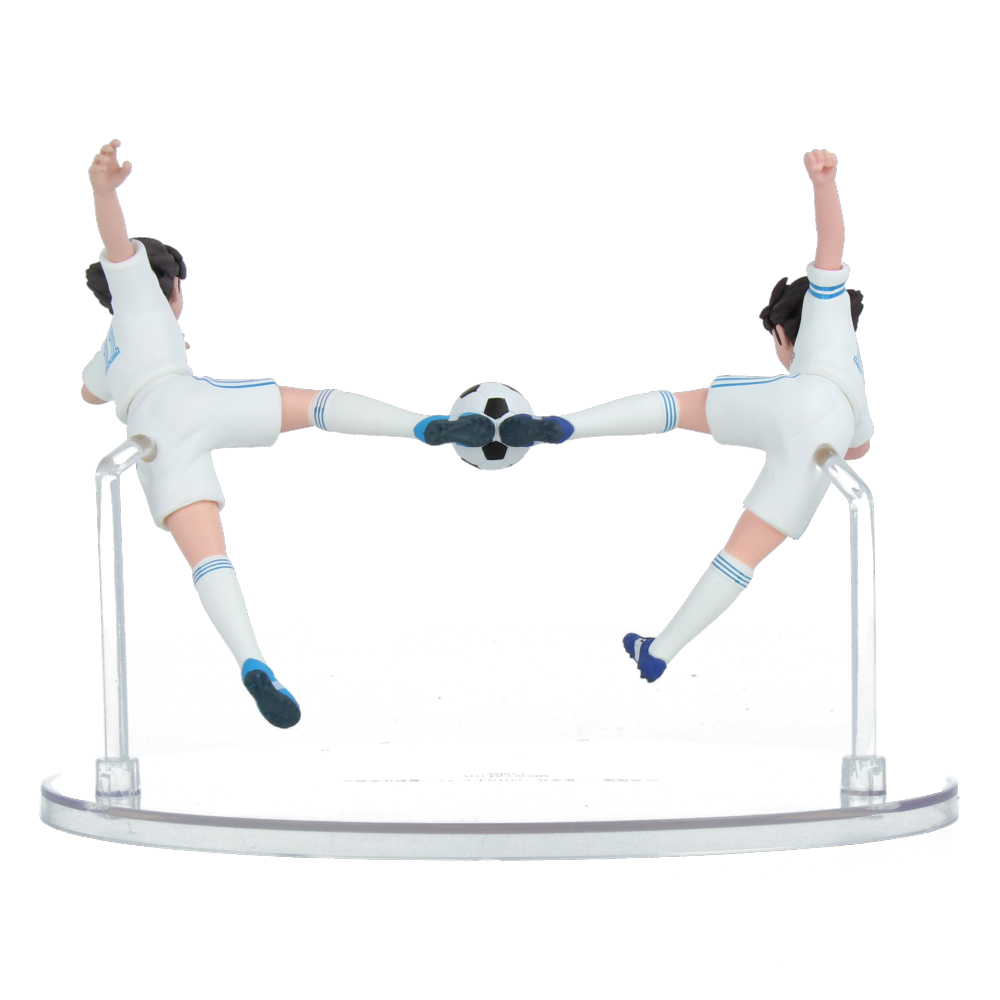 Captain Tsubasa Anime Figure Set - Ohzora Tsubasa & Misaki Taro Twin Shoot UDF Series 2 Collectible (Olivier Atton & Ben Becker) - Perfect for Anime Fans, Display Shelves, and Soccer Themed Decor