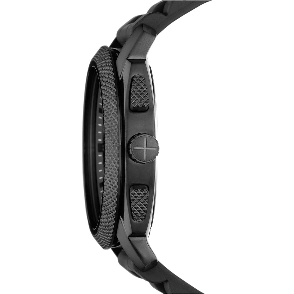 Fossil Men's Machine Chronograph Quartz Watch - 45mm Smoked Stainless Steel Case with Stainless Steel Band | Casual, Business & Formal Wear Accessory