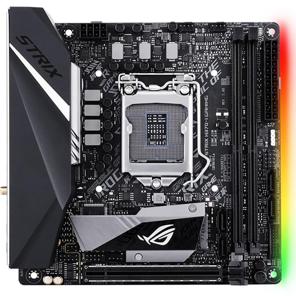 ASUS ROG STRIX H370-I Gaming Motherboard - LGA1151 Socket, Mini-ITX Form Factor for Compact Gaming PCs and Home Theater Setups