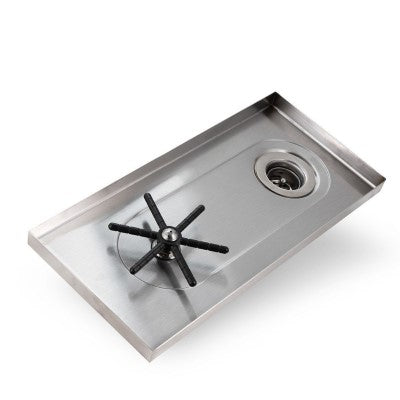 Premium 7x15x7/8 Espresso Machine Rinser with Side Spray Nozzle - Professional Barista Tool for Coffee Shop & Home Brewing