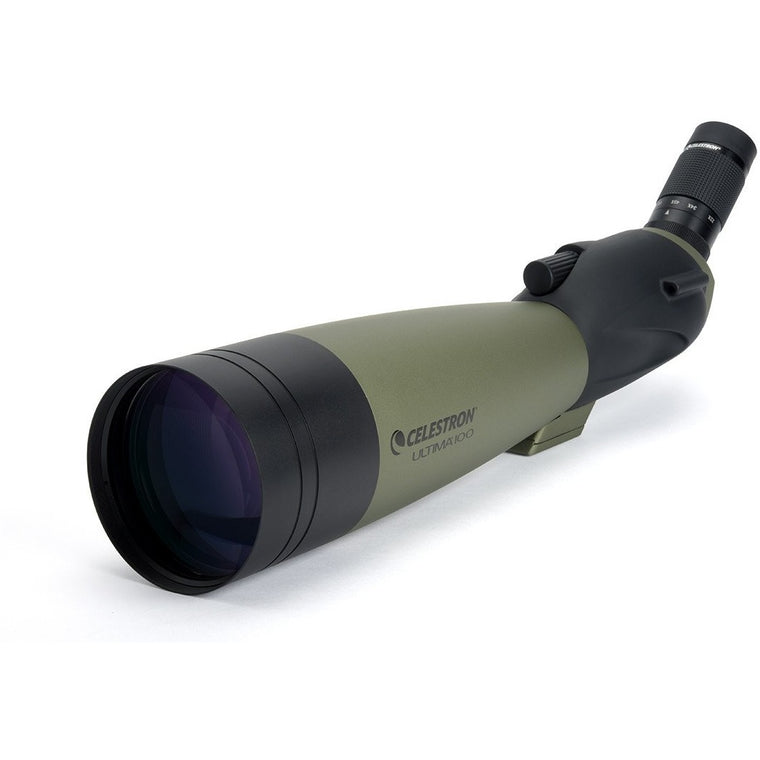Celestron Ultima 22 66X100mm Angled Zoom Spotting Scope - High Power Bird Watching & Hunting Telescope for Long Range Viewing | Perfect for Wildlife Observation, Target Shooting & Outdoor Adventures