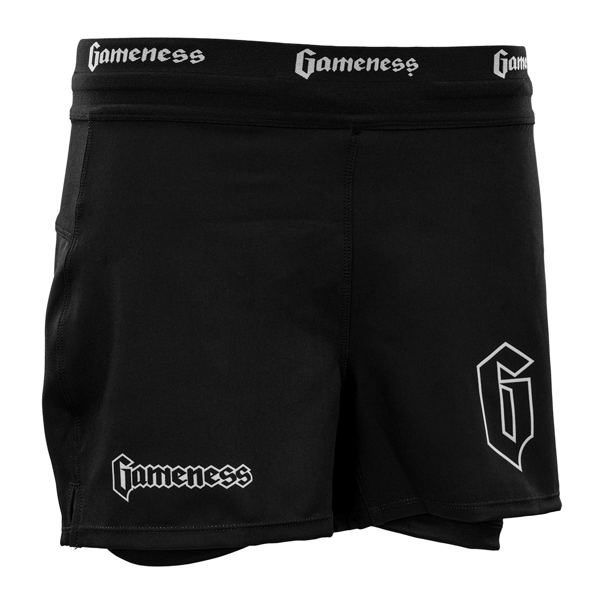 Gameness Women's Pro Grappling Shorts - BJJ No-Gi MMA Training Shorts for Women - Perfect for Brazilian Jiu-Jitsu, Wrestling & Combat Sports