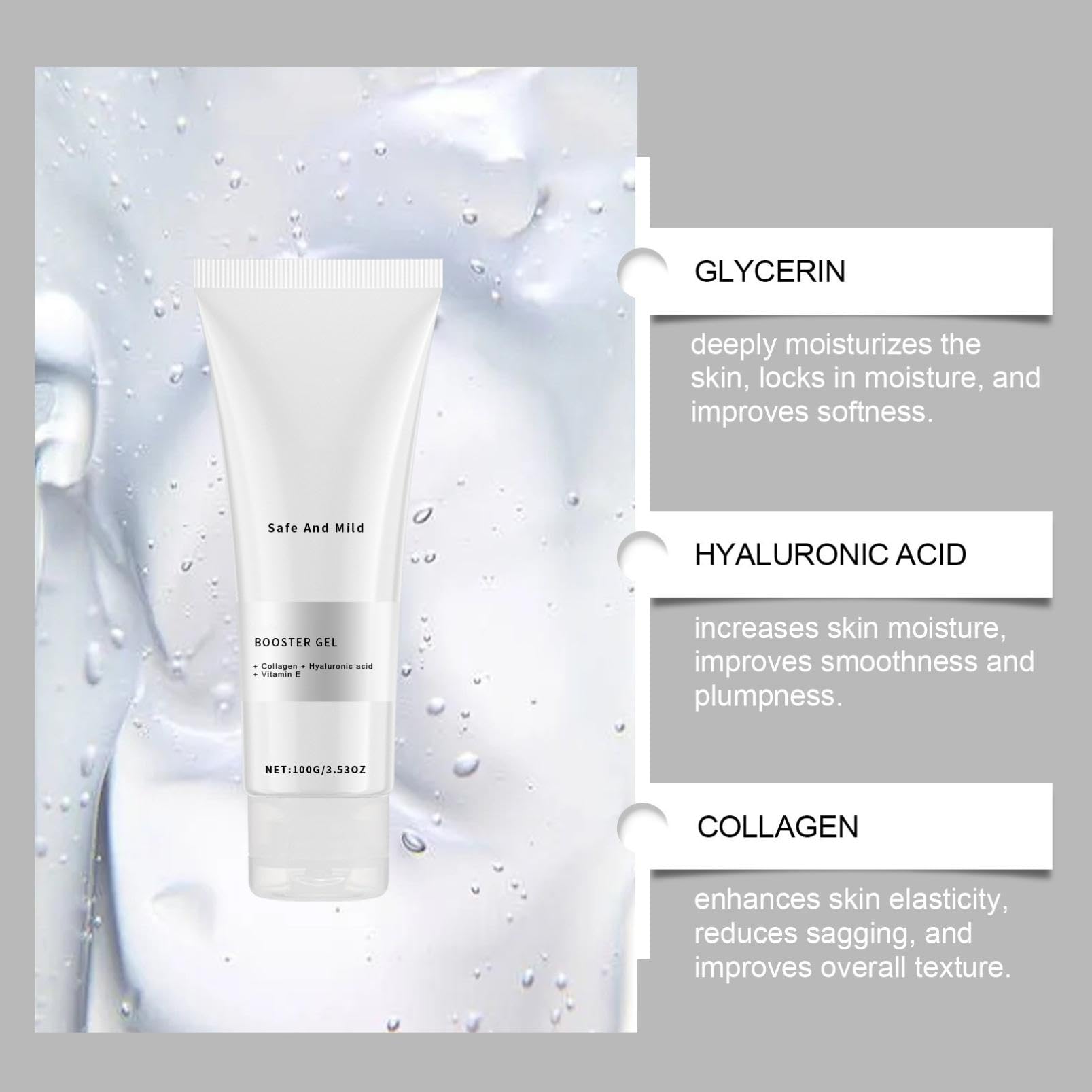 Hydrating & Nourishing Facial Gel for Moisturizing, Soothing Skin & Minimizing Pores - Skin Rejuvenation & Repair Treatment (1pc) - Perfect for Daily Skincare Routine & Post-Workout Refreshment