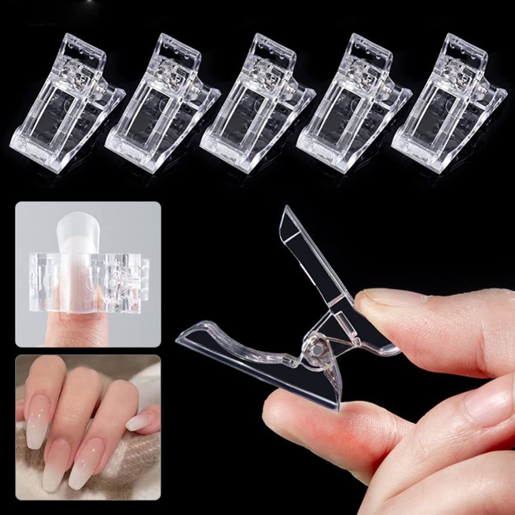 15pcs Nail Art Tip Clips - Professional Manicure Extension Clamps for Acrylic & Gel Nails - Durable Nail Art Fixing Tools for Salon & Home Use - Perfect for DIY Nail Extensions, Press On Nails & Nail Art Designs
