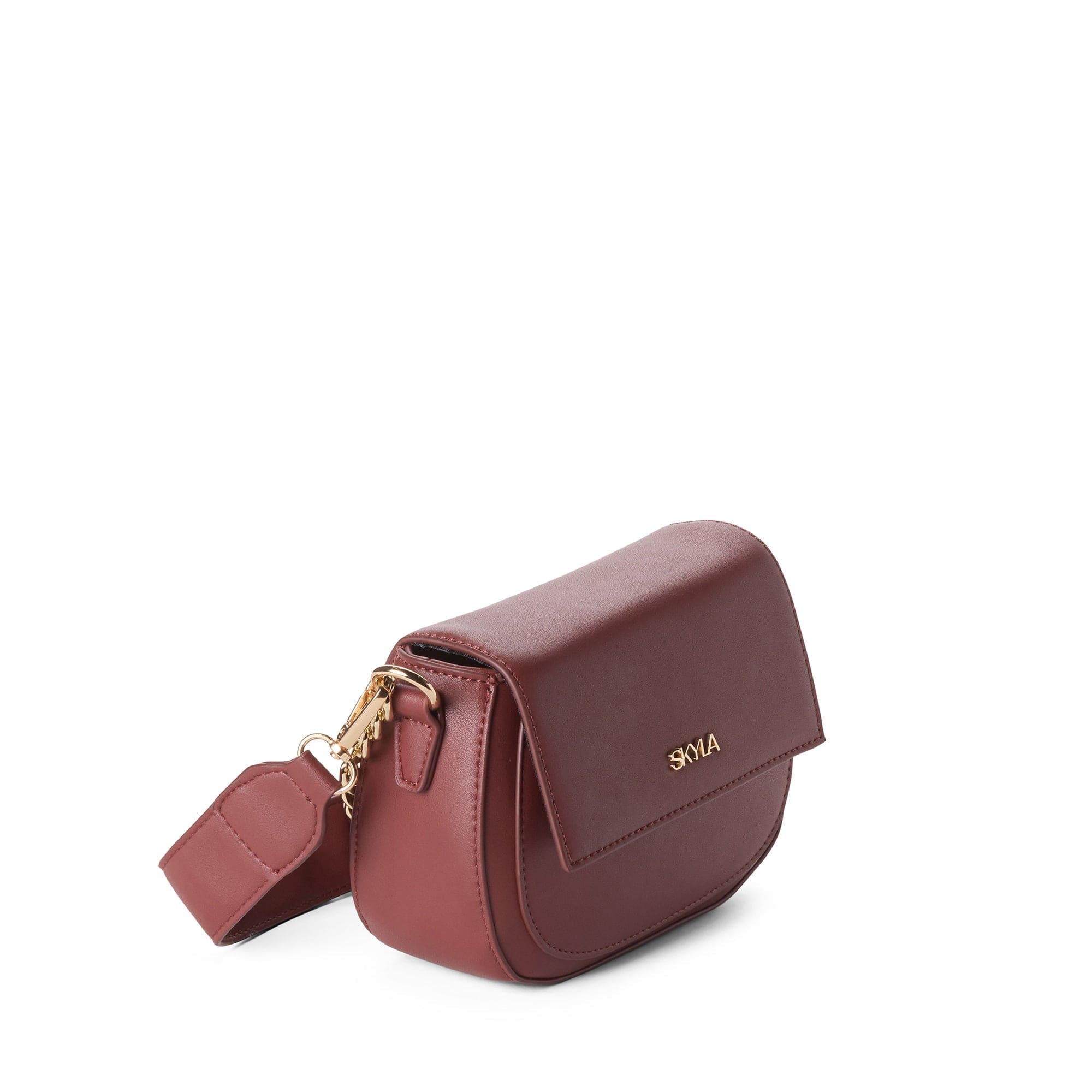 Billie Vegan Leather Crossbody Bag for Women - Stylish Auburn Purse with Adjustable Strap | Perfect for Work, Travel & Everyday Use