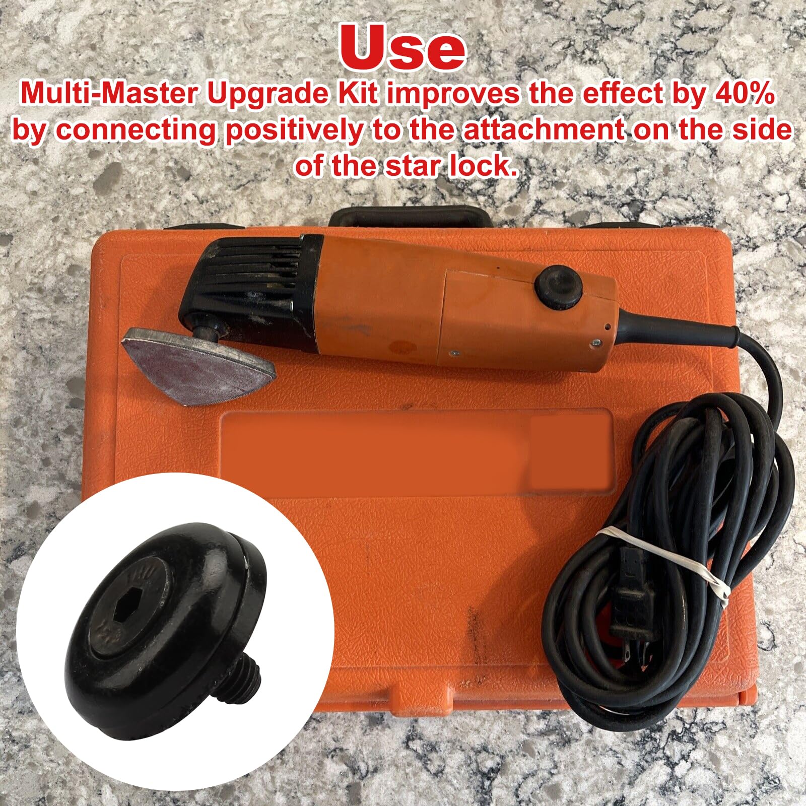 Fein Multimaster Tool Upgrade Kit - 35222927050 Adapter Ring & Mounting Screw Replacement Set for Oscillating Tools | DIY, Woodworking, Flooring & Renovation Projects