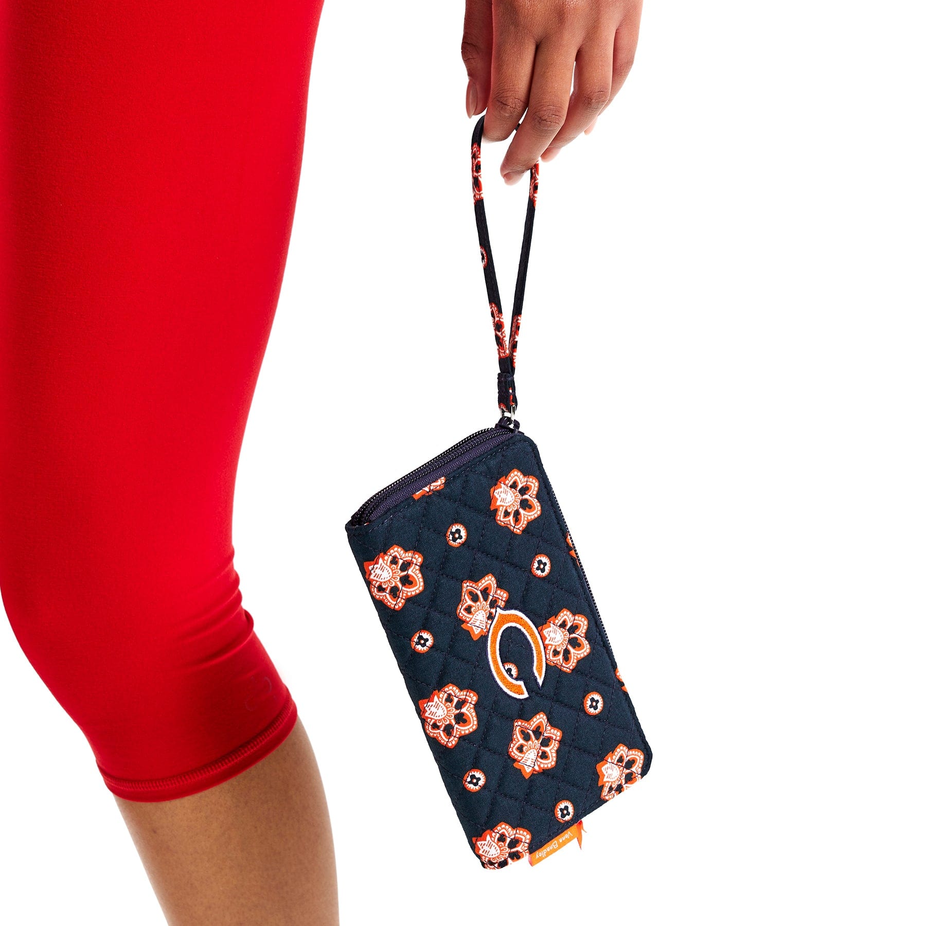 NFL RFID Blocking Front Zip Wristlet Wallet - Secure & Stylish Wristlet for Game Day, Travel & Everyday Use