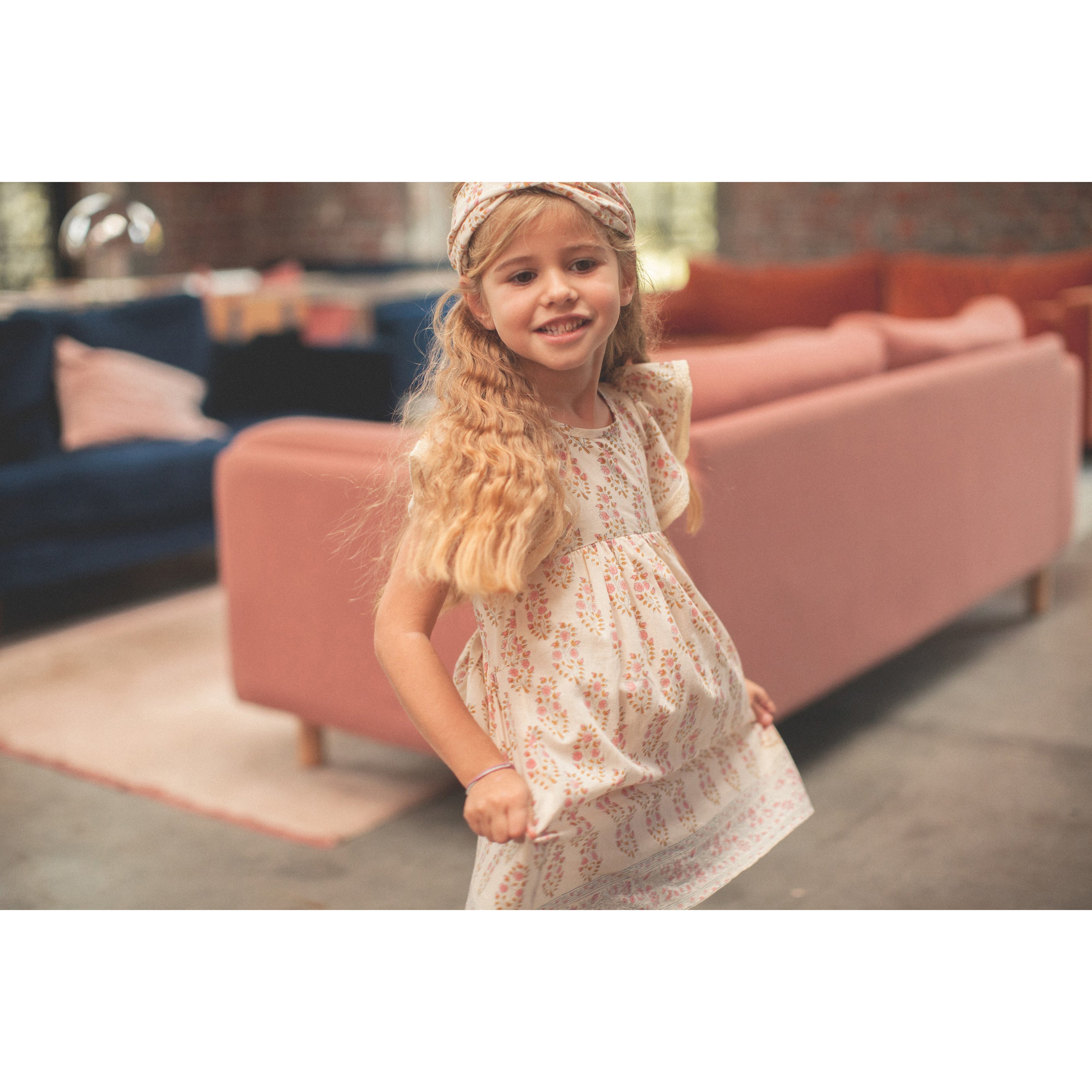 Bonheur du Jour Paris Baby & Girl Dress in Ecru Rose - Perfect for Special Occasions & Photo Shoots