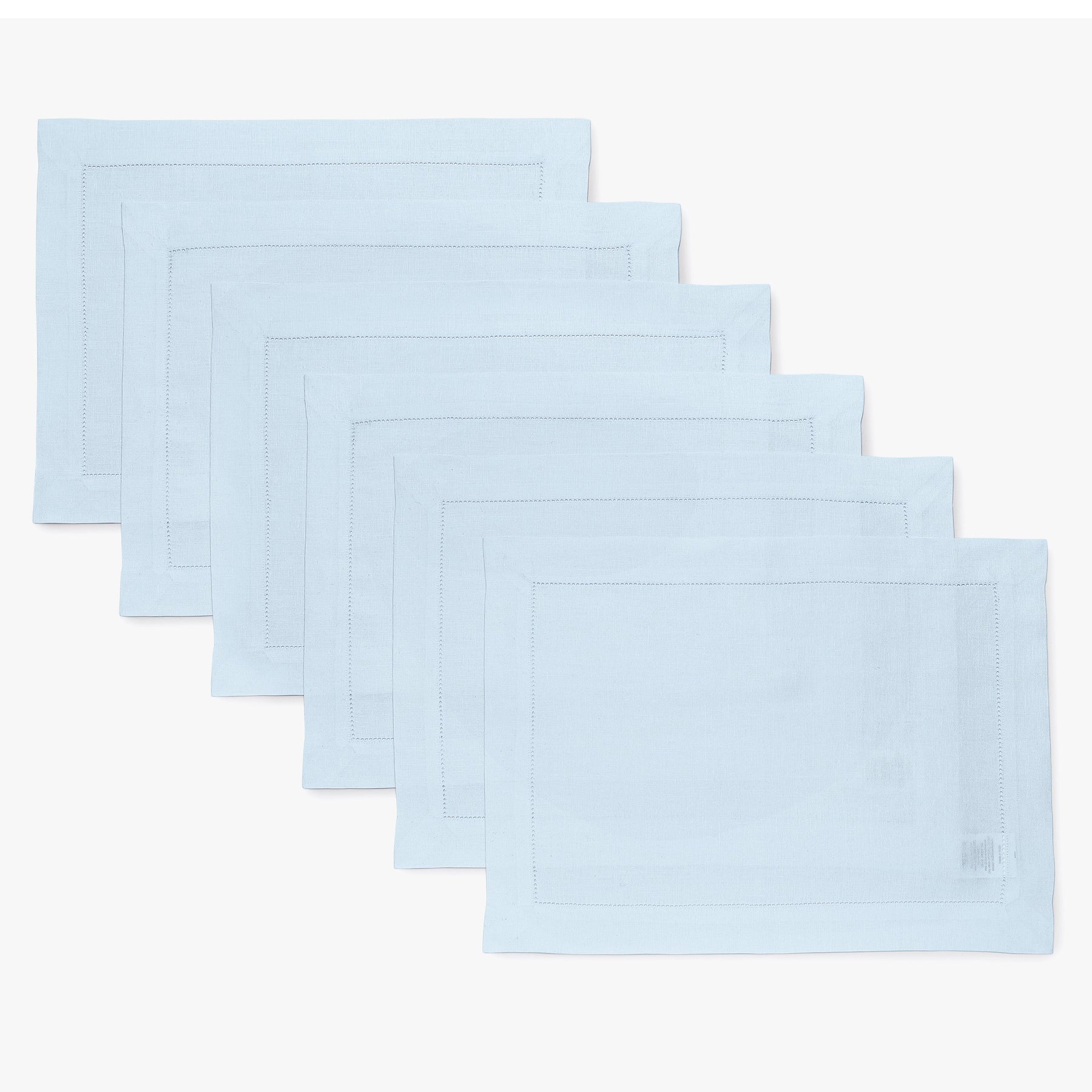 Elegant Classic Hemstitch Placemats Set of 4 - Premium Linen Table Mats for Dining Room Decor, Wedding & Holiday Table Setting - Perfect for Formal Dinner Parties & Home Decor