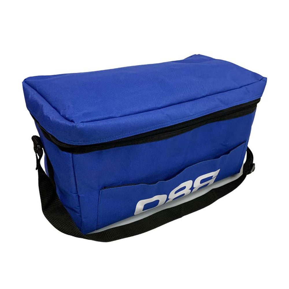 R80 Insulated Cooler Bag with 10 Reusable Water Bottles (Red/Black) - Perfect for Camping, Picnics & Outdoor Adventures