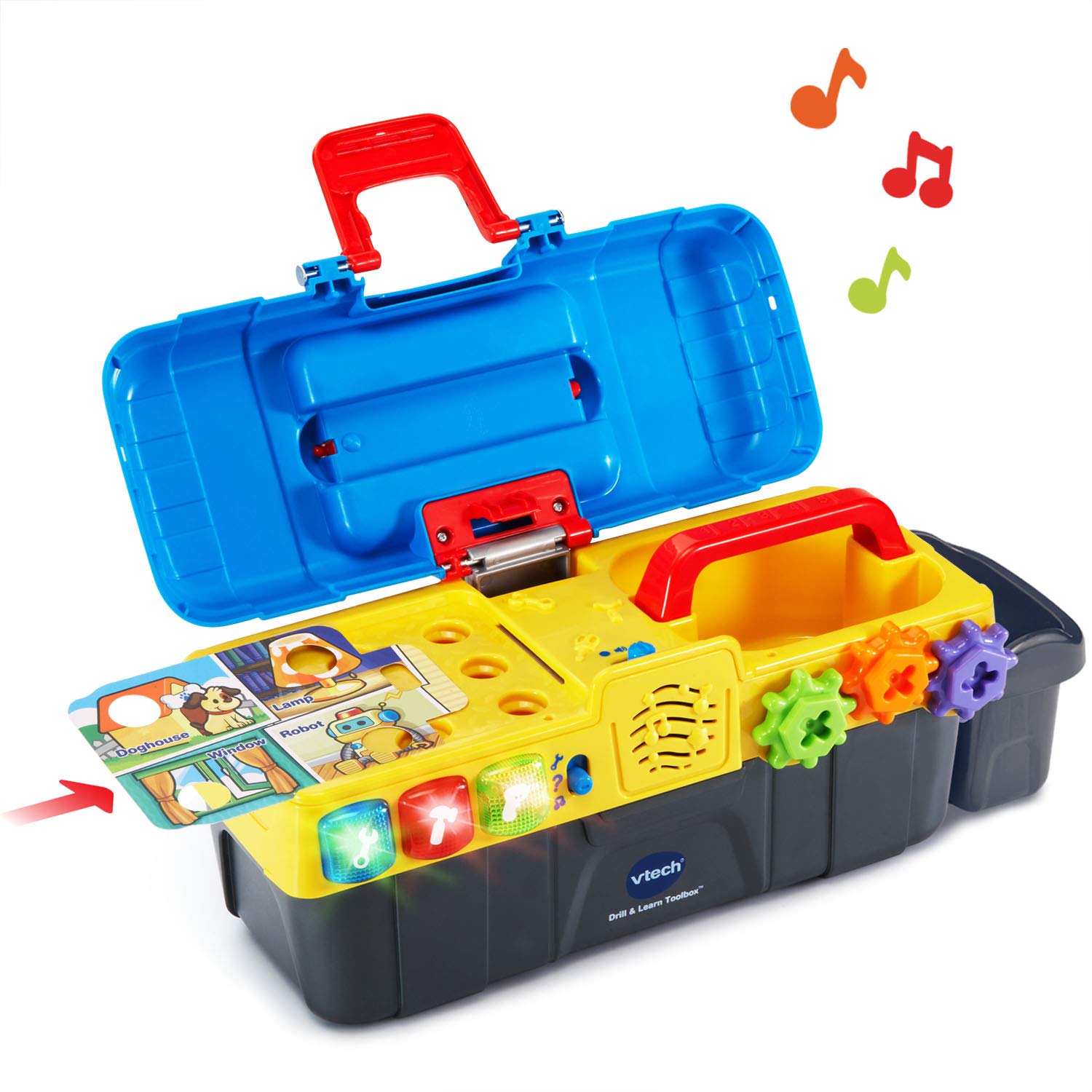VTech Drill and Learn Toolbox - Interactive Learning Toy for Kids | STEM Educational Construction Playset for Toddlers | Perfect for Pretend Play, Hand-Eye Coordination & Early Development