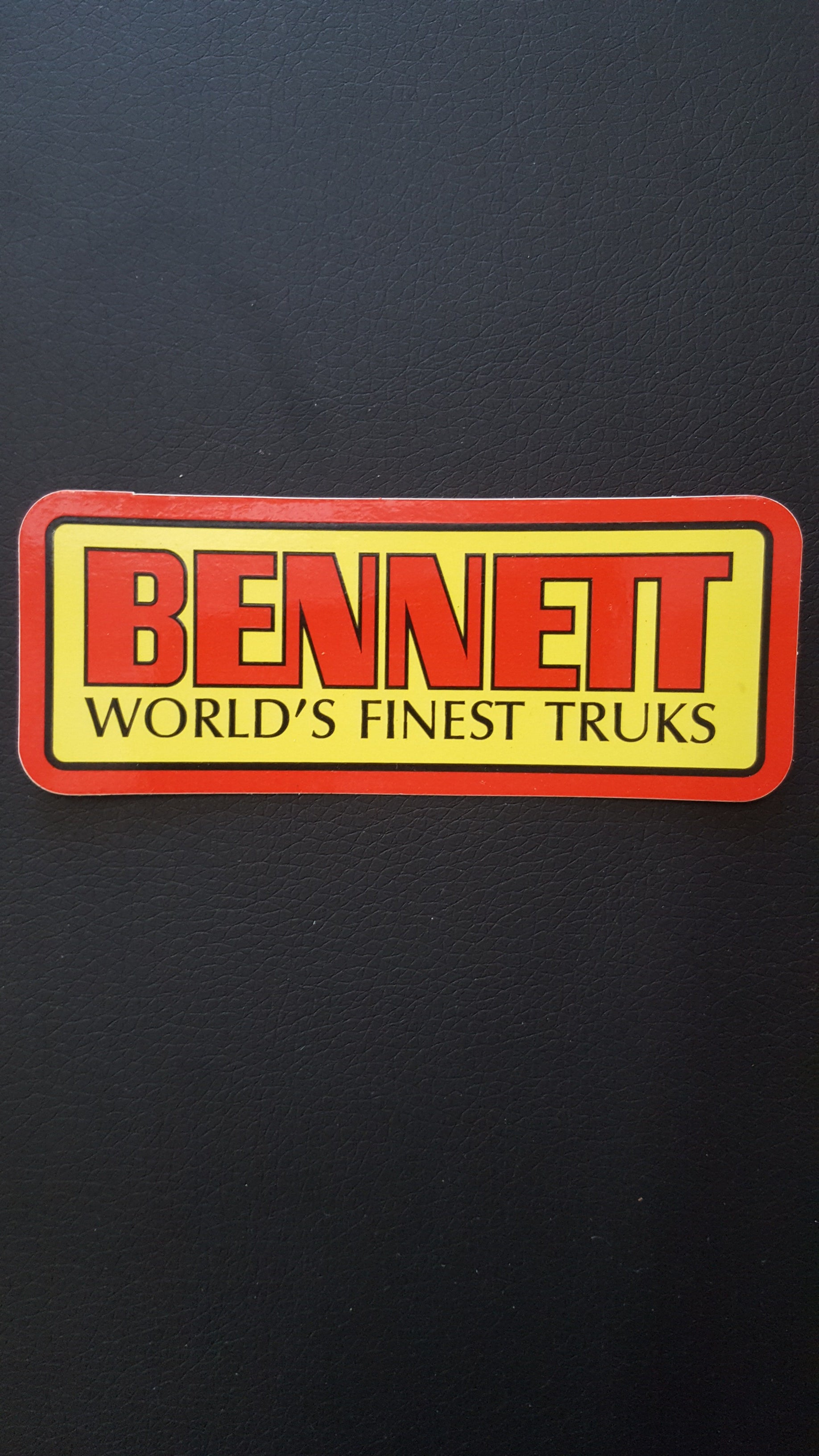 Vintage 70s Style Bennett Skateboard Trucks Stickers - Durable Decals for Skateboard, Longboard & Scooter Customization - Perfect for DIY Skate Gear & Retro Skateboarding Enthusiasts