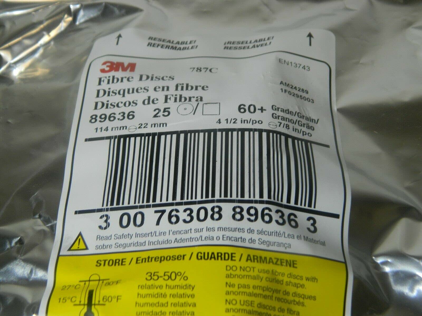 3M Ceramic Fiber Disc 4-1/2
