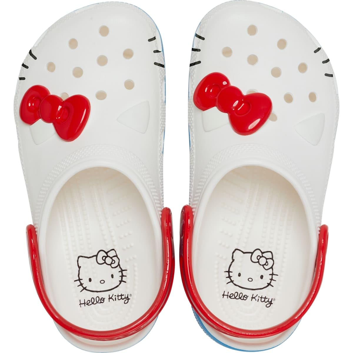 Crocs Unisex-Child Classic Hello Kitty Clogs | Kids' Comfortable Slip-On Water Shoes for Playtime, Beach & Pool Days