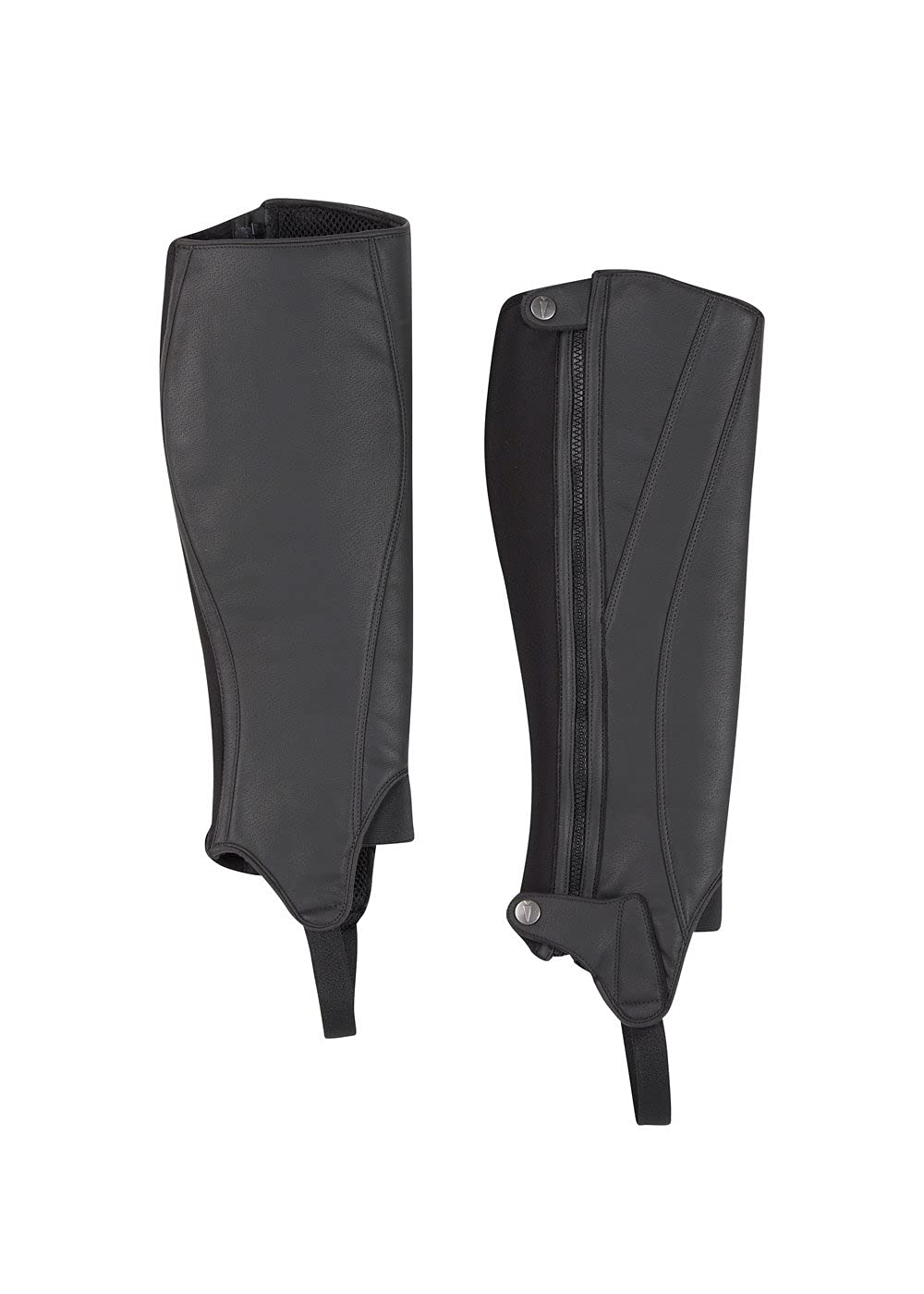 Kerrits Women's GripTek Horse Riding Half Chaps – Tall Length, Sticky Grip, Easy-Clean Synthetic Equestrian Half Chaps for English Riding, Training & Show Jumping