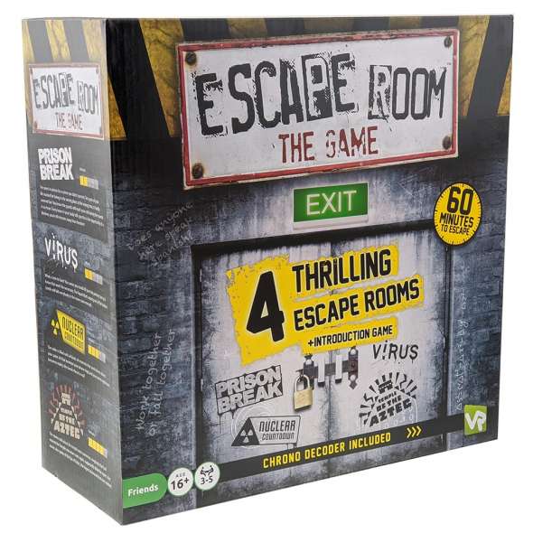 Escape Room The Game - 4 Challenging Puzzle Adventures with Starter Scenario | Fun Family Board Game for Team Building & Game Nights