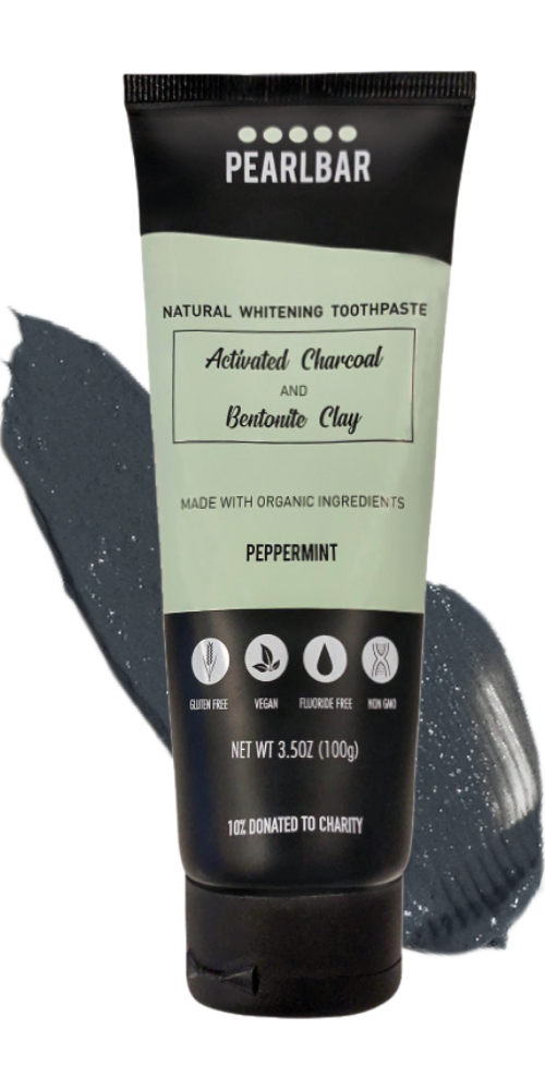 Natural Whitening Toothpaste with Charcoal & Bentonite Clay - Fresh Breath & Stain Removal for Daily Oral Care & Teeth Whitening