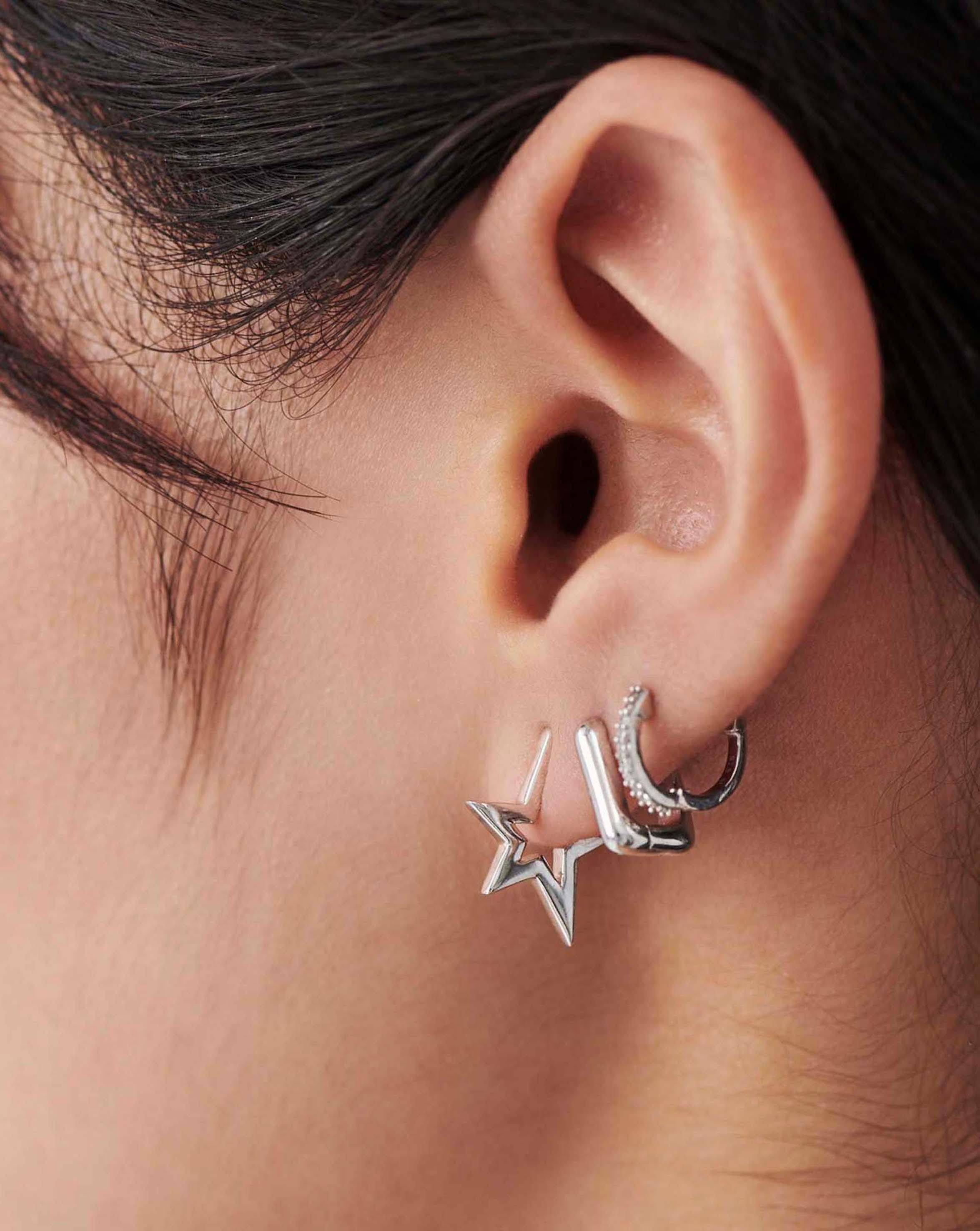 Pave Single Huggie Earrings - Dainty Gold Huggie Hoops with CZ Stones for Everyday Wear | Perfect for Work, Date Night & Casual Outfits