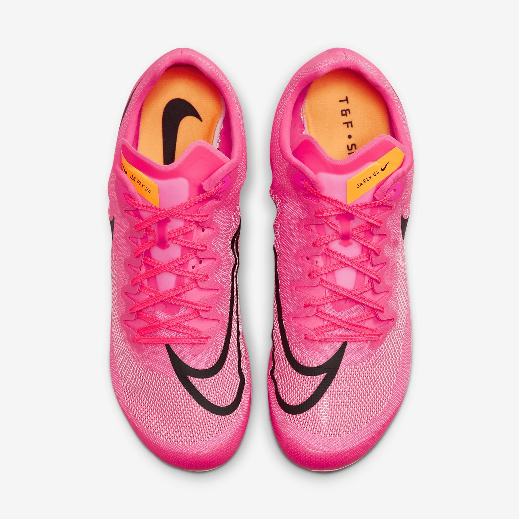 Nike Ja Fly 4 Track and Field Sprinting Spikes - Men's/Women's Running Shoes for Sprinters (DR2741-100, Sail/Light Lemon Twist/Fierce Pink) | Perfect for Track Meets, Training & Competitive Racing