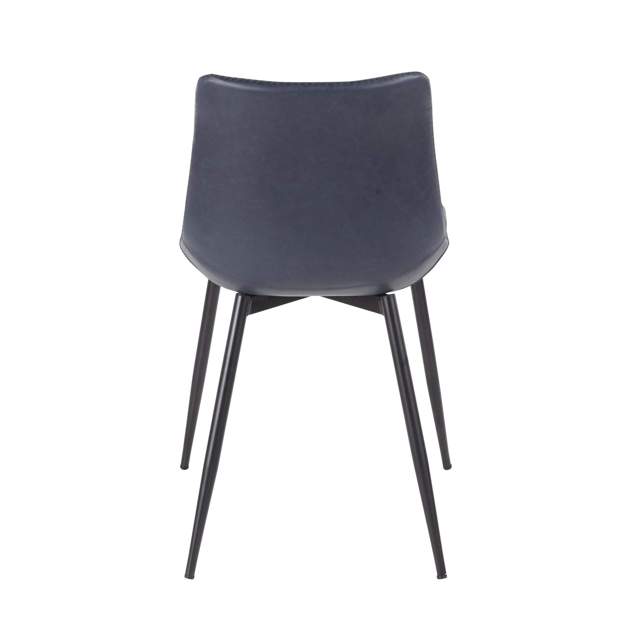 LumiSource Durango Upholstered Dining Chairs Set of 2 - Modern Kitchen & Dining Room Chairs with Padded Seat for Comfortable Meals, Entertaining & Family Gatherings