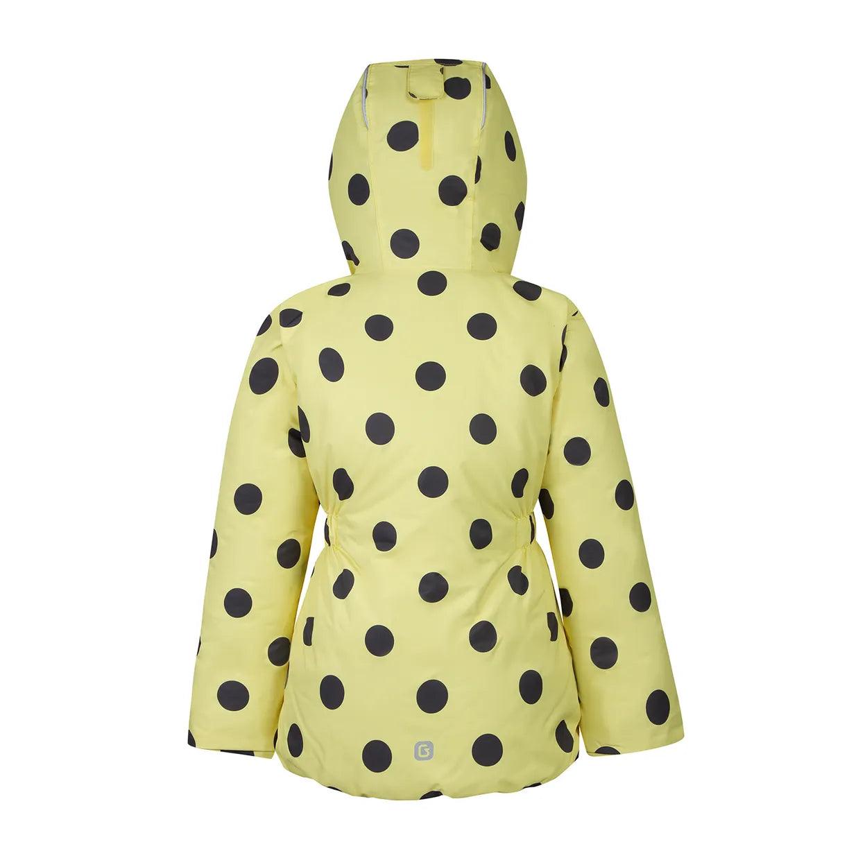 Gusti Girls Winter Snowsuit with Polkadot Design - Waterproof & Warm (Sizes 3T to 13/14 Years) - Perfect for Snow Play, Skiing & Outdoor Winter Activities